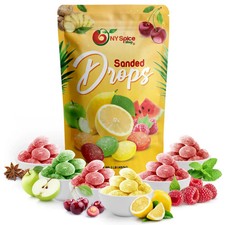 Gotas de frutas surtidas lijadas - dulces afrutados dulces duros antiguos