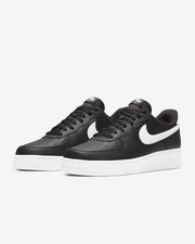 Hombre Talla 11 Nike Air Force 1 '07 Negro Blanco CT2302-002 ((Sin Tapa))