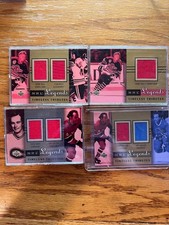 EIGHT (8) 2001 UD NHL Legends Timeless Tributes Jersey Inc Hull, LaFleur MINT