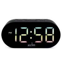 Acctim Lyra LED Digital Alarm Clock Colour Fade USB-C Power Charging Hub