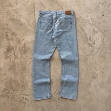 Vintage Levis 501 Big E Washed Denim Jeans Size 32 Blue