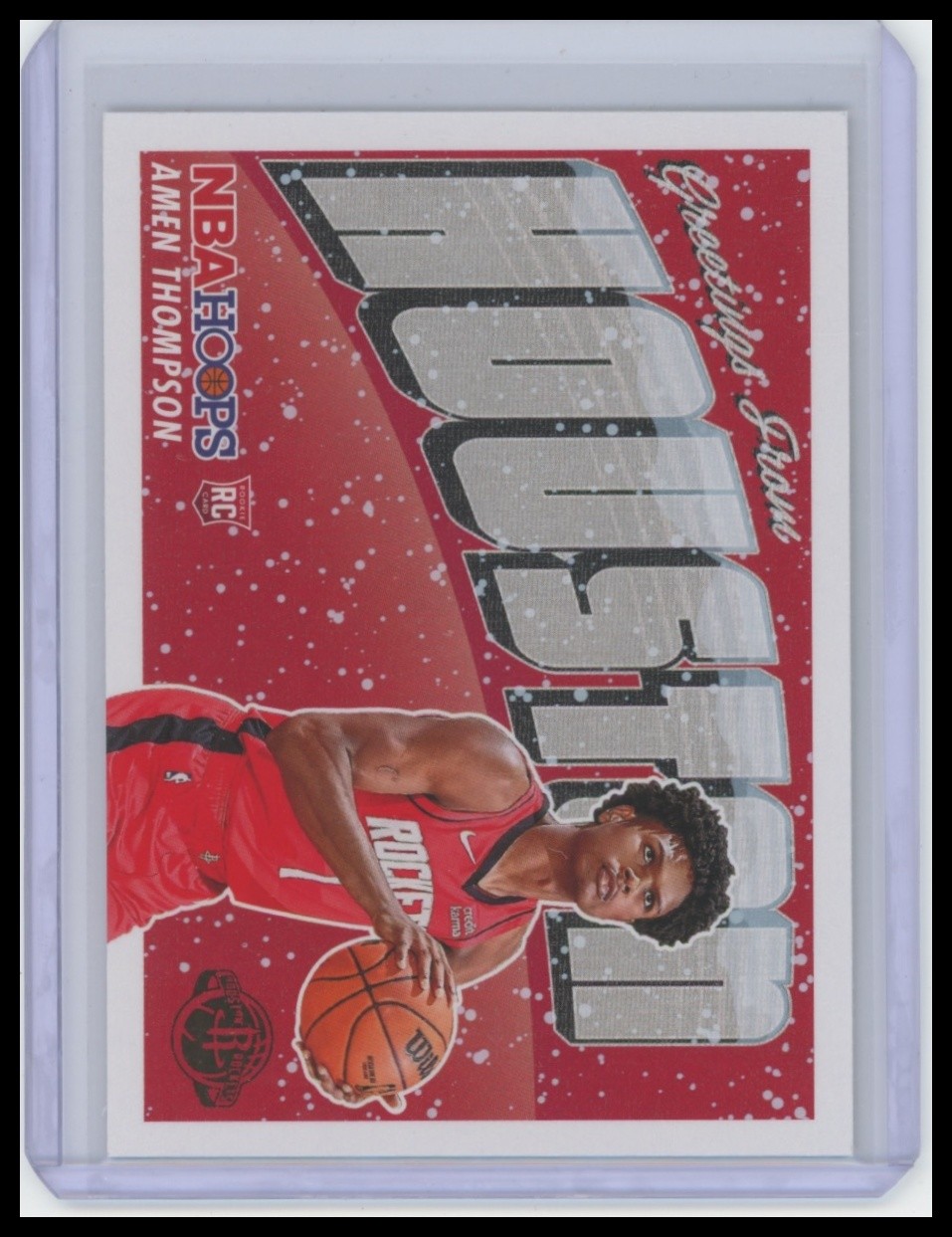 2023-24 Hoops Winter #8 Amen Thompson Rookie Greetings