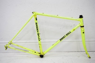 C.1980s HARRY HALL REYNOLDS 531C STEEL 52,5CM VINTAGE RENNRAD RAHMEN