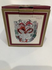 Celebrations by Mikasa Christmas Holiday Bells Collection Candle Votive w/Box