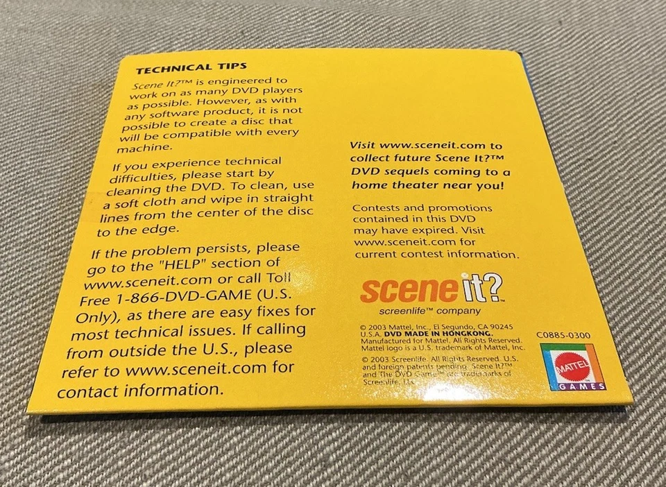 2003 Scene It? Original game replacement DVD only parts ~ NEW ~ FREE SHIP - Image 2 of 2