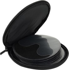 Black 20 Capacity CD/DVD Case Holder Portable 20 CDs, Oxford Cloth Material