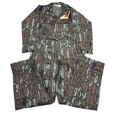 Vintage RedHead Coveralls Mens Medium Trebark Camo Hunting Made in USA 90s NWT