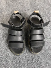 Dr Doc Martens Blaire Slides Womens Black Platform Sandals Chunky Size 5