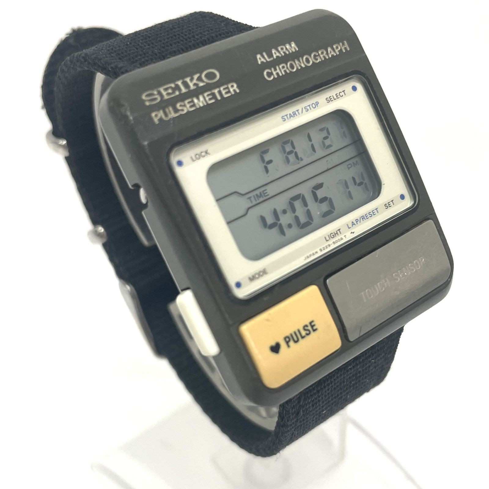 SEIKO PULSMETER S229-5001 Men's Digital Watch Working… - Gem