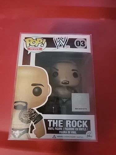 Funko Pop! Vinyl: The Rock #03 WWE Figure Vaulted 2015 In Case