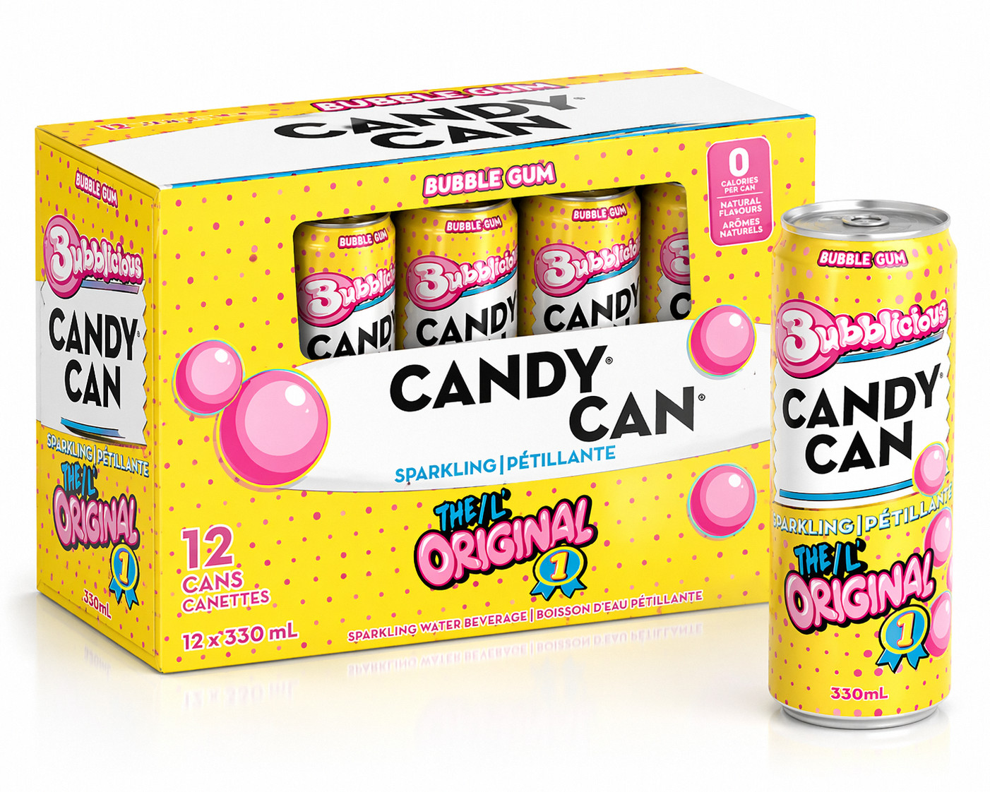 Candy Can Bubblicious bebida espumosa con sabor 330 ml / 11,15 fl. oz.