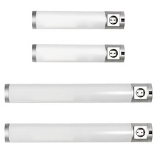 LED Unterbauleuchte mit Steckdose blendarm Badezimmer Küche Wand Lampe innen