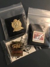 FIRESTONE TIRES 3 Lot 100th Year Pin, 50th Year Pin, 2001 Pin Collection