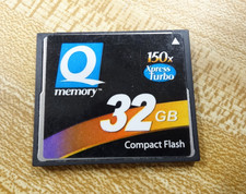 Q-Memory 32GB Compact Flash Memory Card CF Original 150X Xpress Turbo