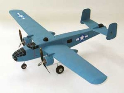 Bauplan B-25 Mitchell Modellbauplan Motorflugmodell