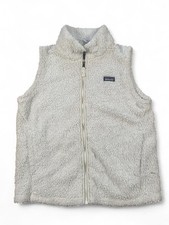 Patagonia Youth Cream White Los Gatos Fleece Vest Size XXL 16-18