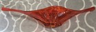 Rare MCM~ VIKING IN persimmon  color EPIC LINE CONSOLE  Glass Dish 17'' x7'' — photo 2