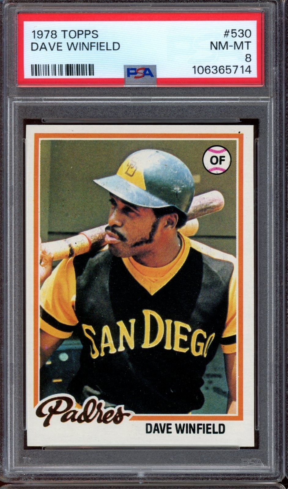1978 Topps Baseball #530 Dave Winfield PSA 8