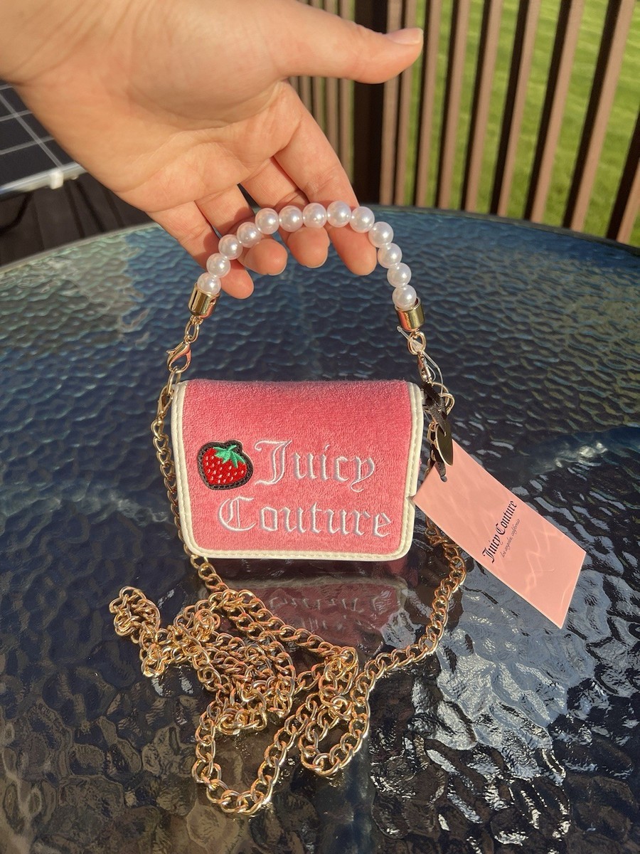 Juicy Couture Sweet Juicy WOS Pearl Handle Crossbody - Pink