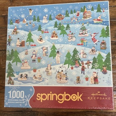 WINTER WONDERL AND Springbok 1000 Piece Puzzle Hallmark Keepsake Ornaments 2009