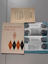Vintage Hammond OWNERS PLAYING GUIDE in great condition. A-100, B-3, C-3, D-100