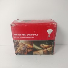 Reptile Heat Lamp Bulbs 2 Pack Ceramic Coop Heater 100W No Visible Light Emitted
