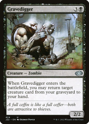 [MTG] Gravedigger (424) (J22) NM