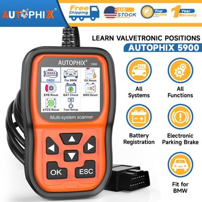 AUTOPHIX 5900 Car Code Reader OBD2 Scanner All System Diagnostic Tool Fit BMW