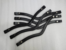 Lot of 10 Empty Channel Leather Snap Browband in All Sizes, Shapes 6  8 mm 