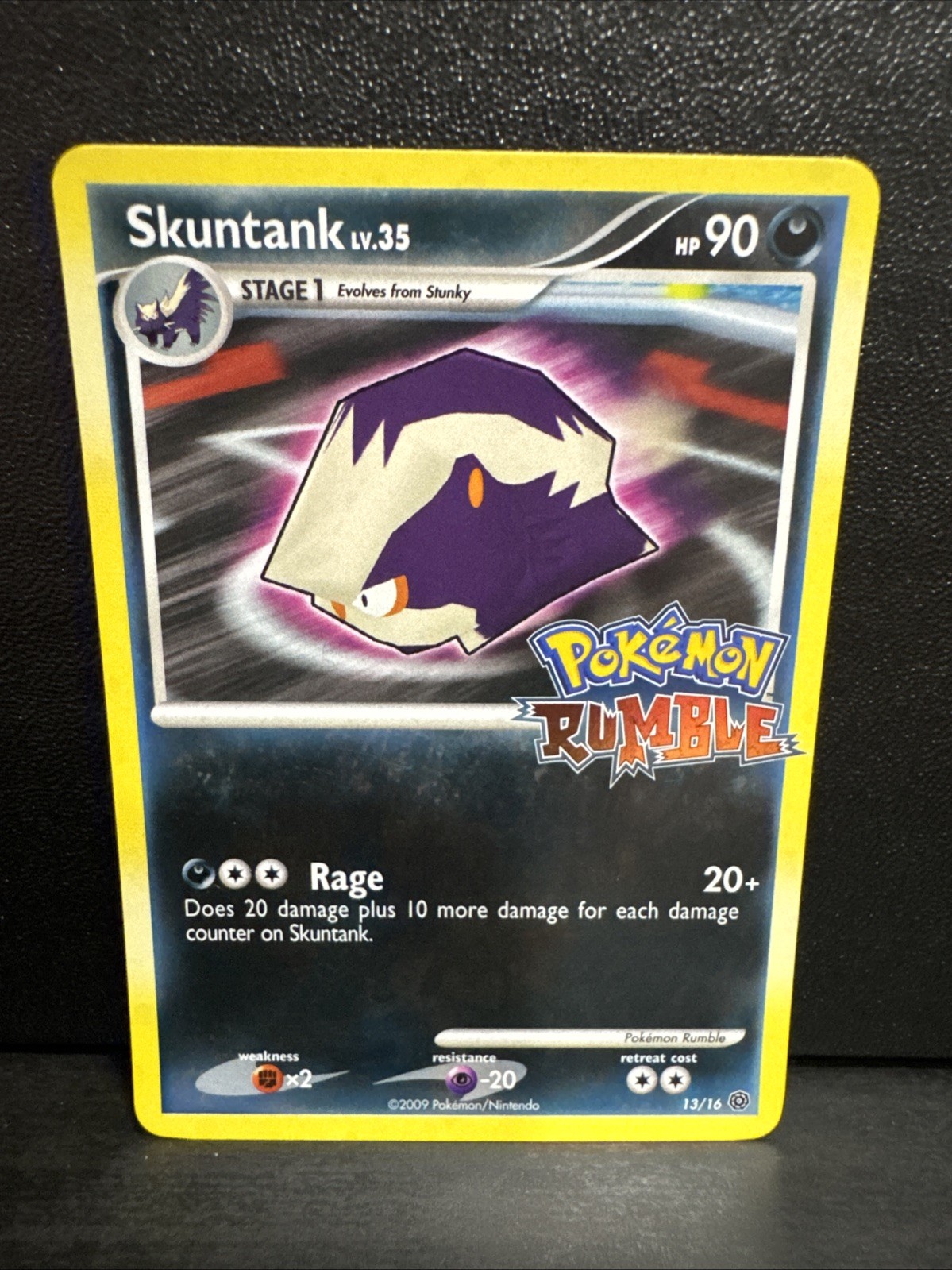 Skuntank 13/16 Pokemon Rumble Stamped NM