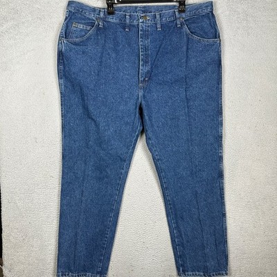 NEW Wrangler Five Star Jeans Mens 46X32 Blue Regular Fit Straight Leg 5 Pocket