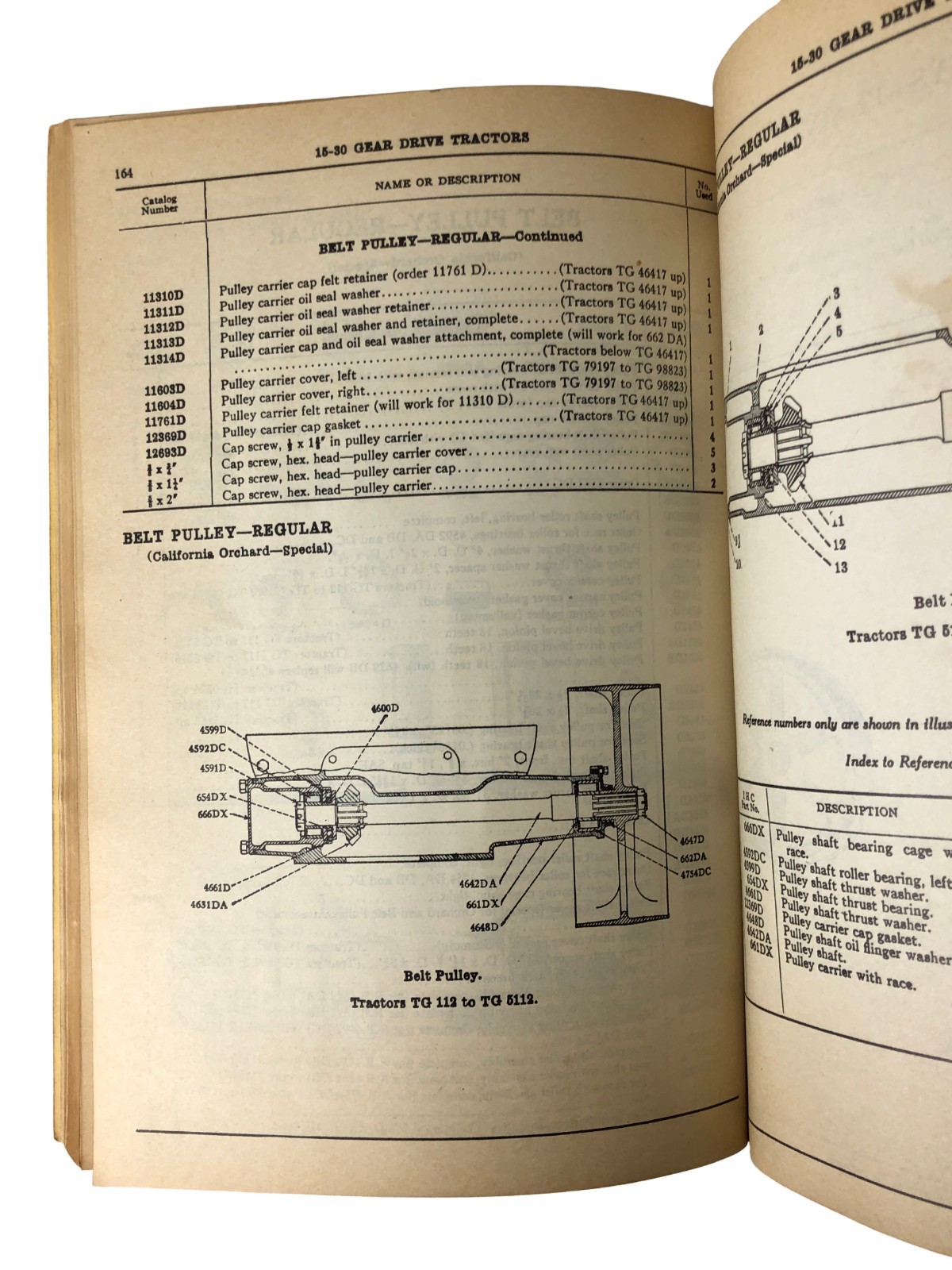 McCormick-Deering 15-30 Gear Drive Tractor Parts Catalog TC-4-B Original