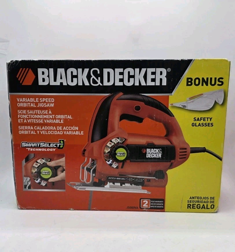 Black & Decker JS660 Corded Electric Variable Speed Jigsaw Jig Saw Smart Select