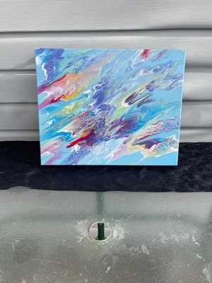''Fun Love 2''~ 16 x 20 Fluid Art Painting by Love Pours By Drea