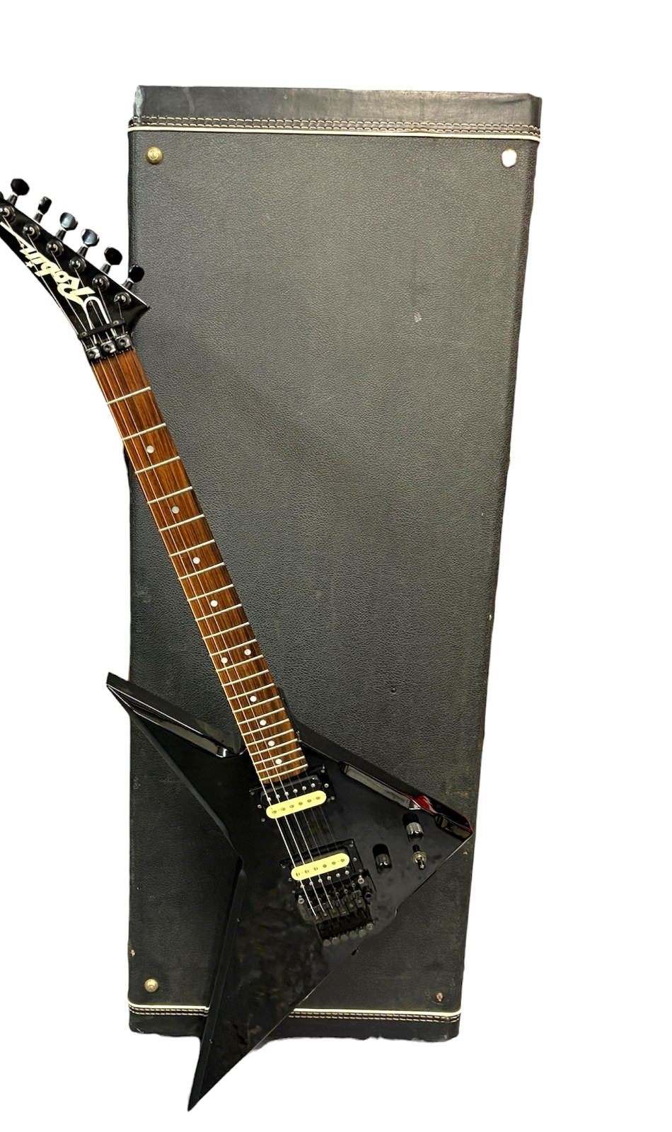 Robin Guitars Wedge Standard Electric Guitar 1985 W /  Hard Case 850038 - Black
