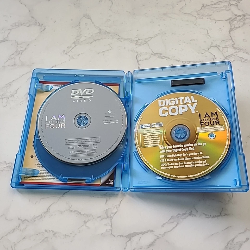I Am Number Four NICE Three-Disc Blu-ray DVD Combo 2011 ALL region Discs FAST SH - Image 3 of 4