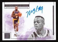 2018-19 Panini Impeccable Nick Van Exel Indelible Ink Auto 05/49 Lakers