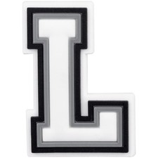 CUNUEN Letter Number Charms for Bogg Bag Decoration White Letter L