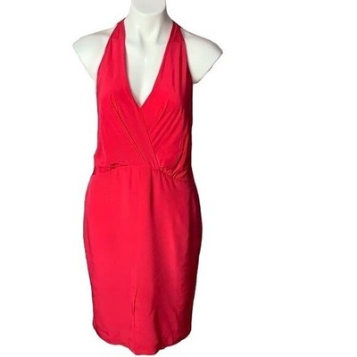 wrap front halter neck dress AiiRZ AiiRZ Women's Light Blue Halter Neck Wrap Front Maxi Dress With Cutout Waist And Tie Back Detail Party Wedding Guest,L