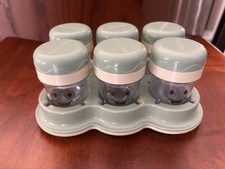 Baby Bullet Food Blender Processor Short Cups With Lid Replacement Parts 6 Pack