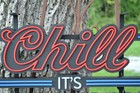 CHILL its HAPPY HOUR Coors Light beer LED sign 24x14 new in box mancave bar — photo 3