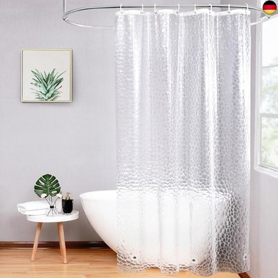 AooHome Duschvorhang Wasserdicht, Duschvorhänge 120x200cm mit 3 Magnete unten, 