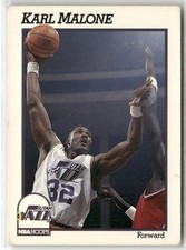 1991-92 HOOPS #211 KARL MALONE UTAH JAZZ