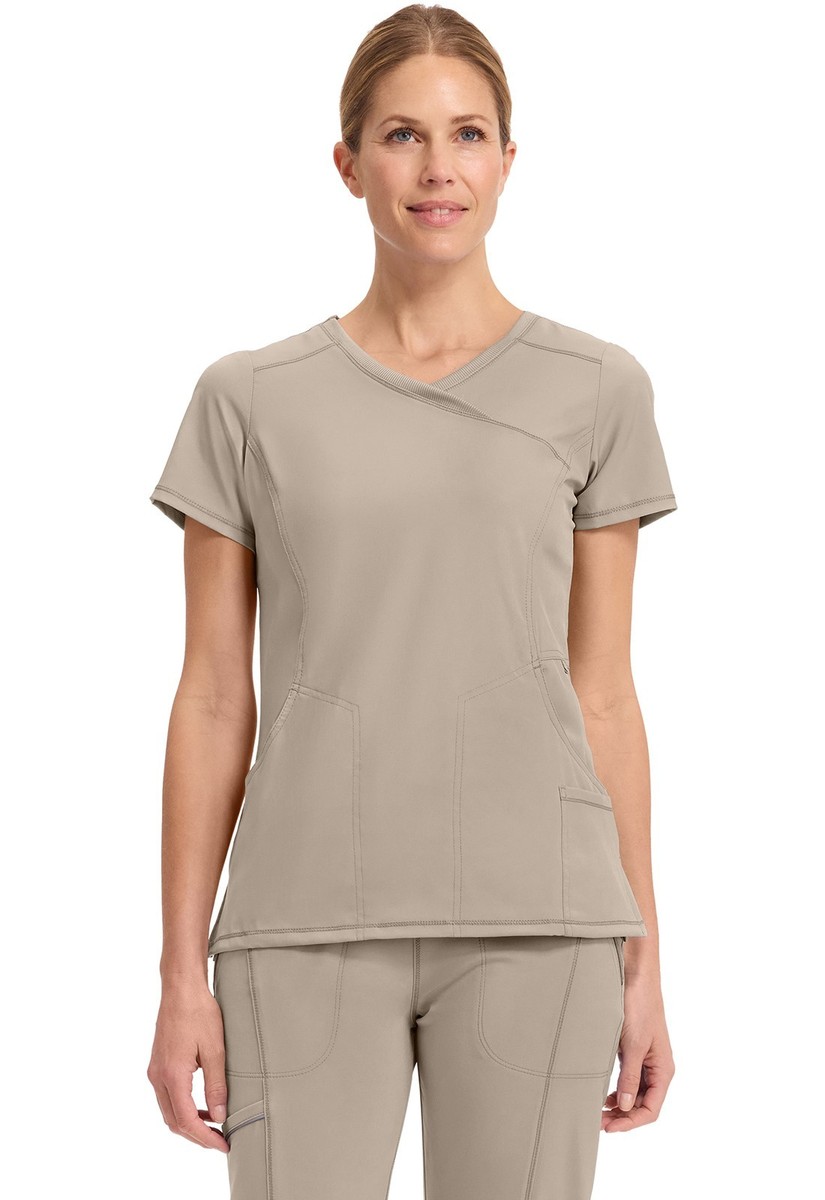 Cherokee Scrubs 2625A KAK Khaki Scrub Top Cherokee Free Shipping