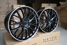 4X R21 5X130 Porsche Panamera Style Noir + Poli Bague Roues : Pour Taycan