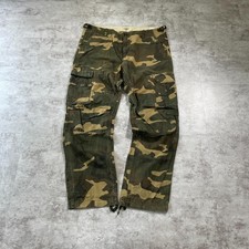 Carhartt Camouflage Cotton Cargo Pants W36 L32 Made Tunisia 2000s