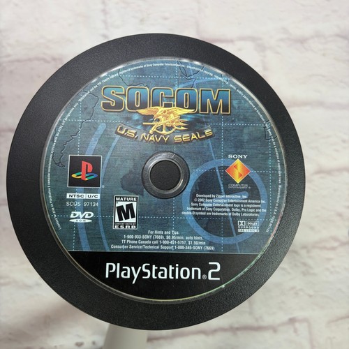 Socom Blue SOCOM U.S. Navy SEALs PlayStation 2 PS2 Disc Only SCUS 97134 Sony Blue ...