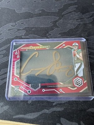 2022 CARSON STRONG Panini Elements ROOKIE NEON SIGNS Auto Parallel RC /35
