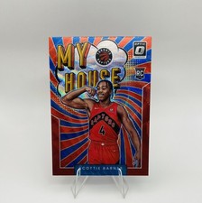 Scottie Barnes Rookie RC Donruss Optic My House 2021-22 Panini #19 Red Wave  