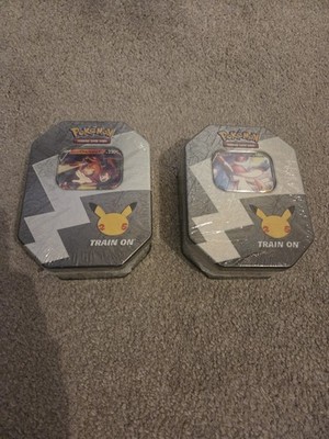 Sealed Set 2 Pokemon TCG Celebrations 25th Anniversary Tins.